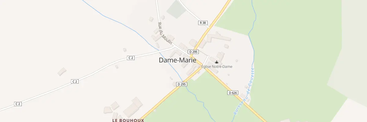 Plan du 1 Rue du Moulin à Dame-Marie