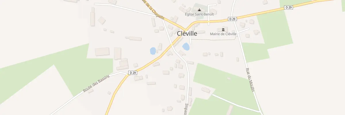 Plan du 599 Rue de la Mairie à Cléville