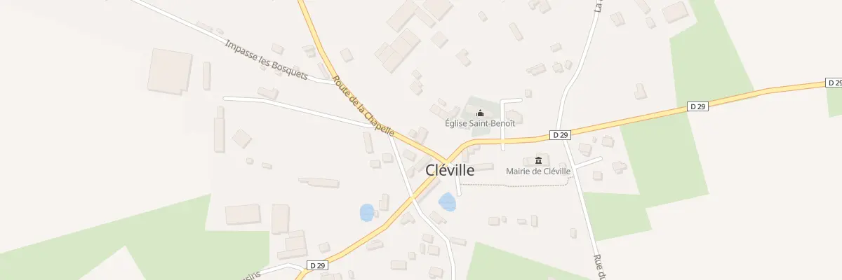 Plan du 24 Rte de la Chapelle à Cléville