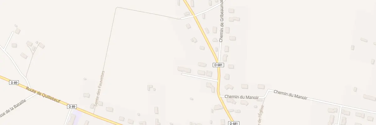 Plan du 261 Rte de Tocqueville - Bournevil à Bourneville-Sainte-Croix