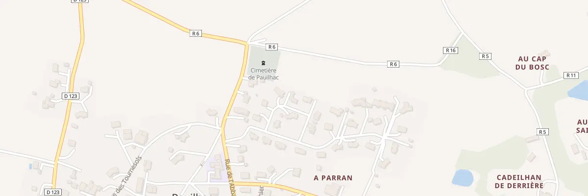 Plan du 5222 A Parran à Pauilhac