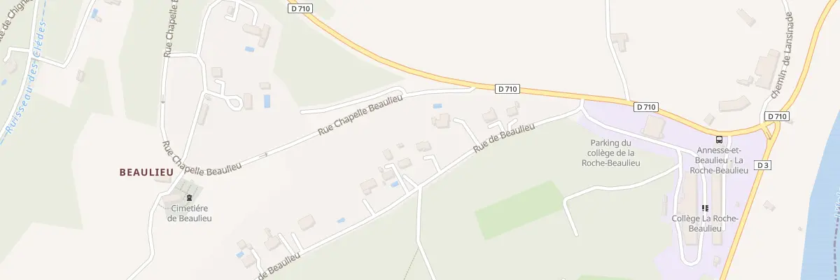 Plan du 8 Rue de Beaulieu à Annesse-et-Beaulieu