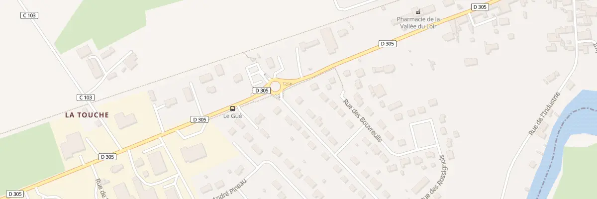 Plan du 1 Rue des Chardonnerets à Loir en Vallée