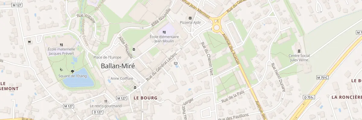 Plan du 15 Rue du Général Leclerc à Ballan-Miré
