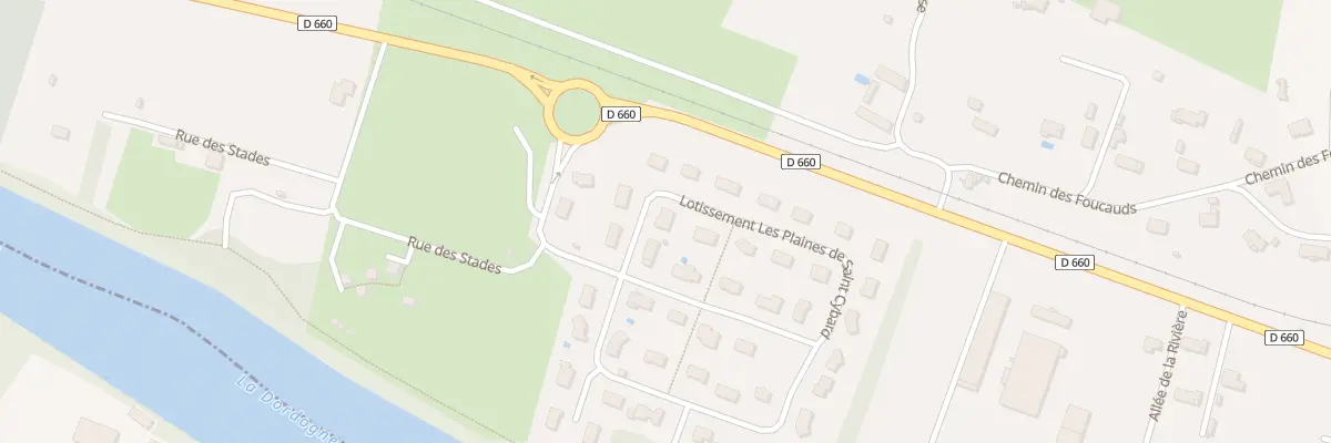 Plan du 9 Saint Cybard à Mouleydier