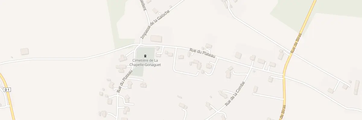 Plan du 476 Rue du Plateau à La Chapelle-Gonaguet