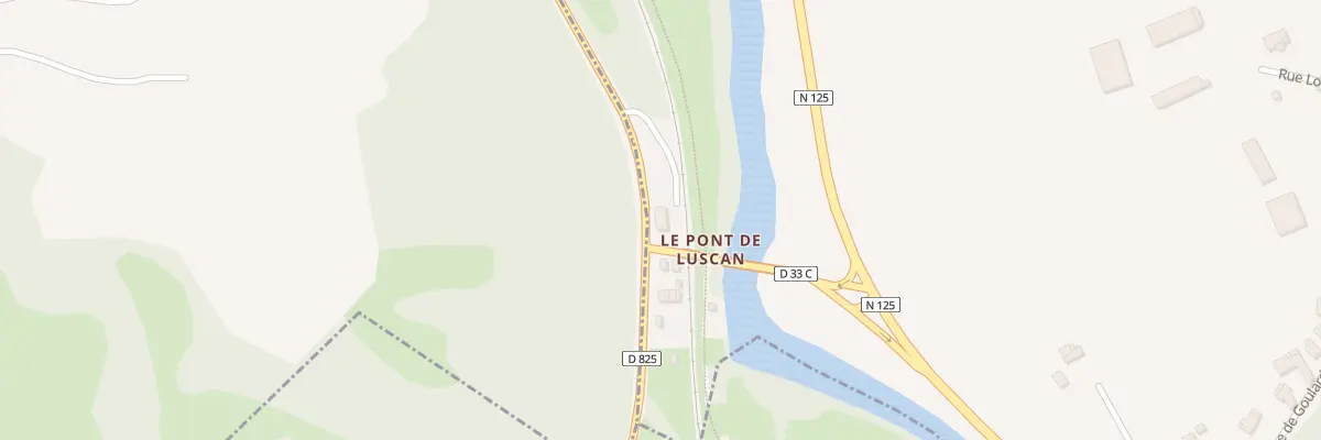 Plan du 1 Rte du Pont de Luscan à Luscan