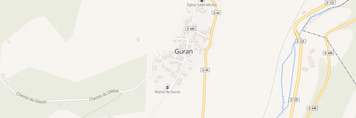 Plan du 25 Le Village à Guran