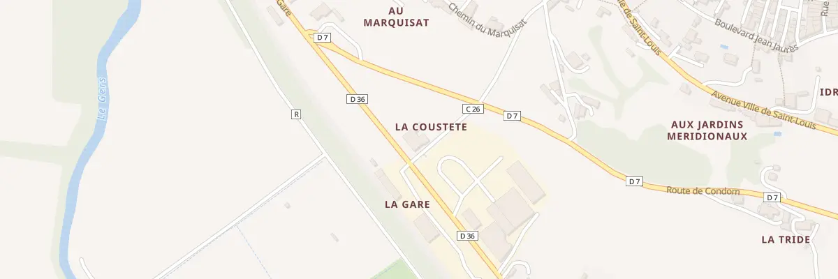Plan du 50 Av de la Gare à Lectoure