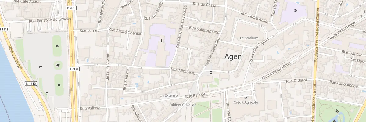 Plan du 25 Rue de l’Angle Droit à Agen