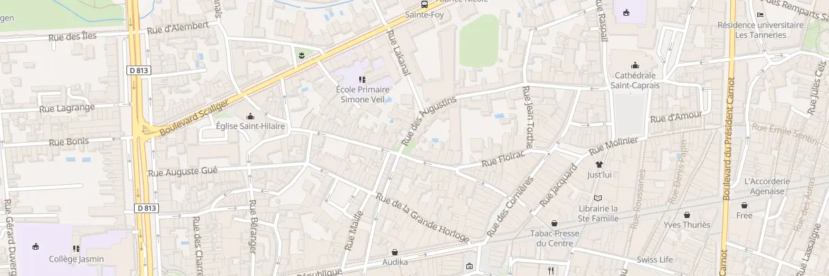 Plan du 4 Rue des Augustins à Agen