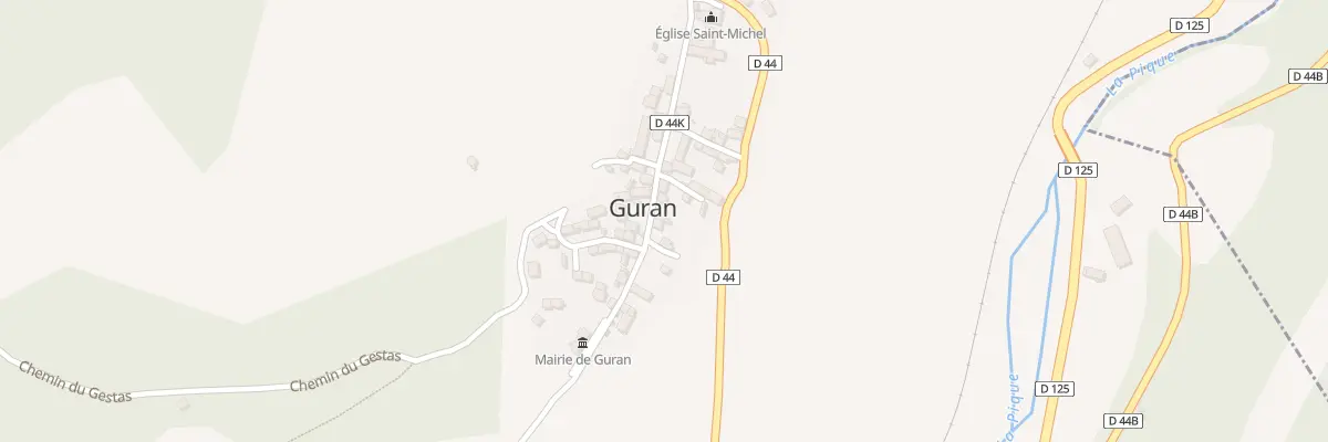 Plan du 34 Le Village à Guran