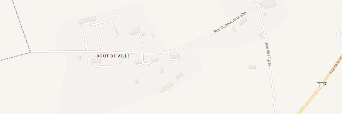 Plan du 281 Rue du Bout de la Ville à Thiouville