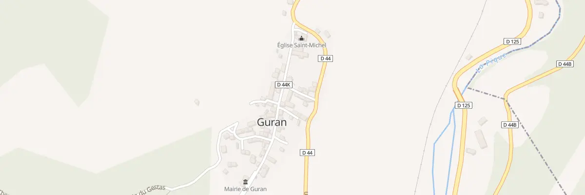 Plan du 38 Le Village à Guran