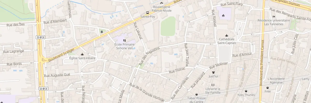 Plan du 22 Rue des Augustins à Agen