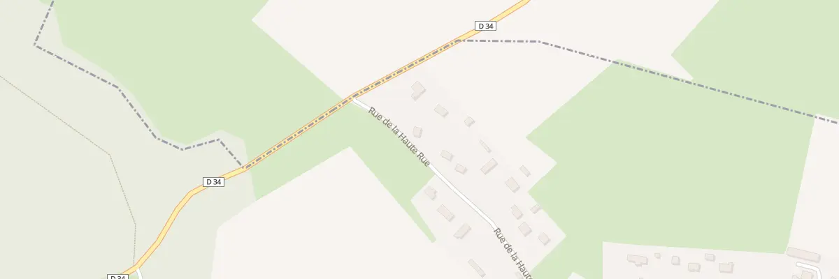 Plan du 1980 Rue de la Haute Rue à Saint-Nicolas-de-la-Haie