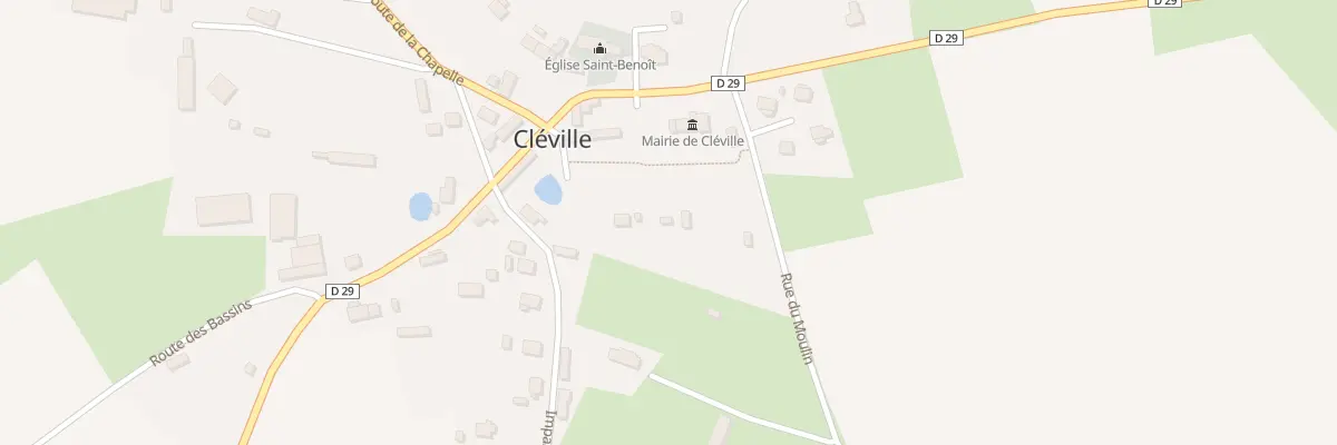 Plan du 80 Rue du Moulin à Cléville
