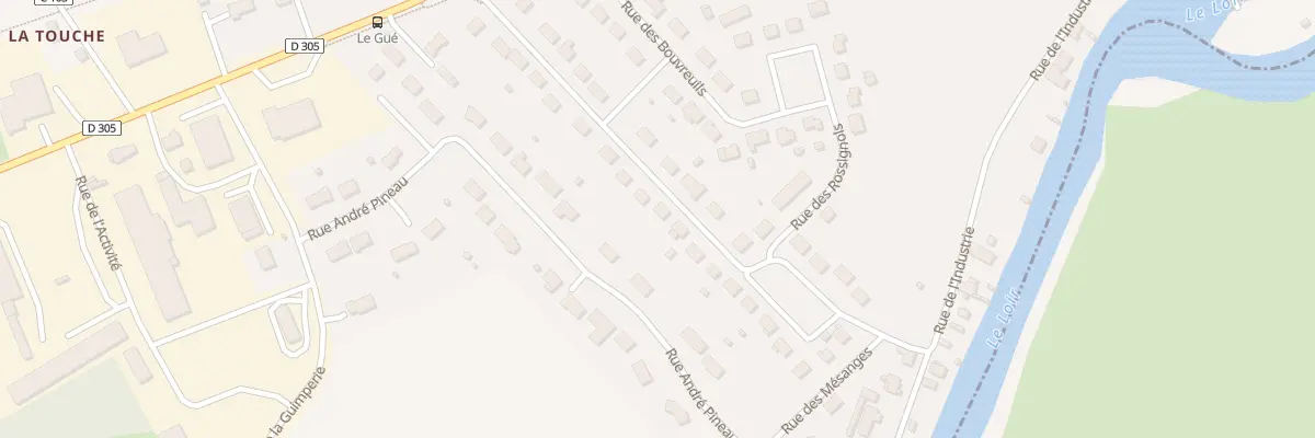 Plan du 20 Rue des Chardonnerets à Loir en Vallée