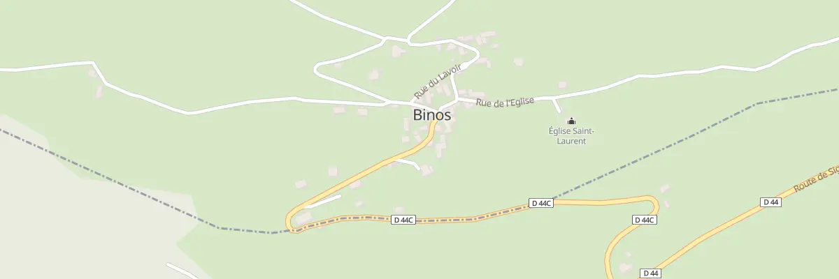 Plan du 2A Village à Binos