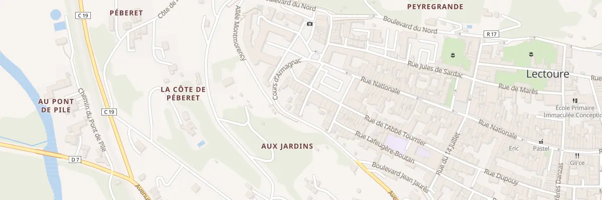 Plan du 8 Rue Crabère à Lectoure