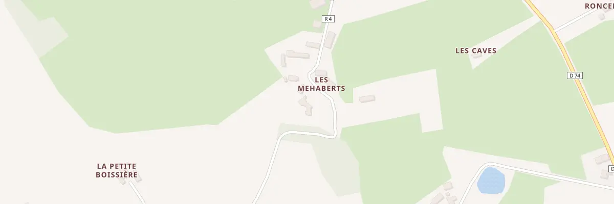 Plan du 5250 Les Meaberts à Coudrecieux