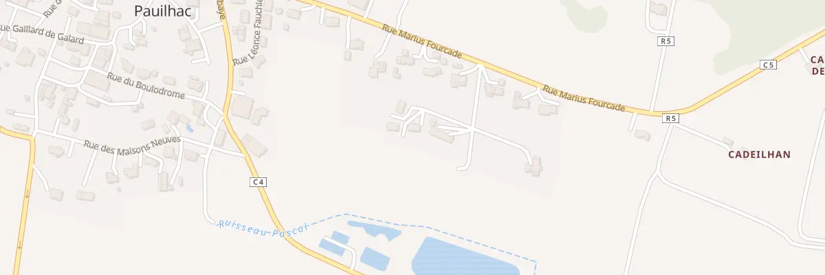 Plan du 7125 A Belloc à Pauilhac