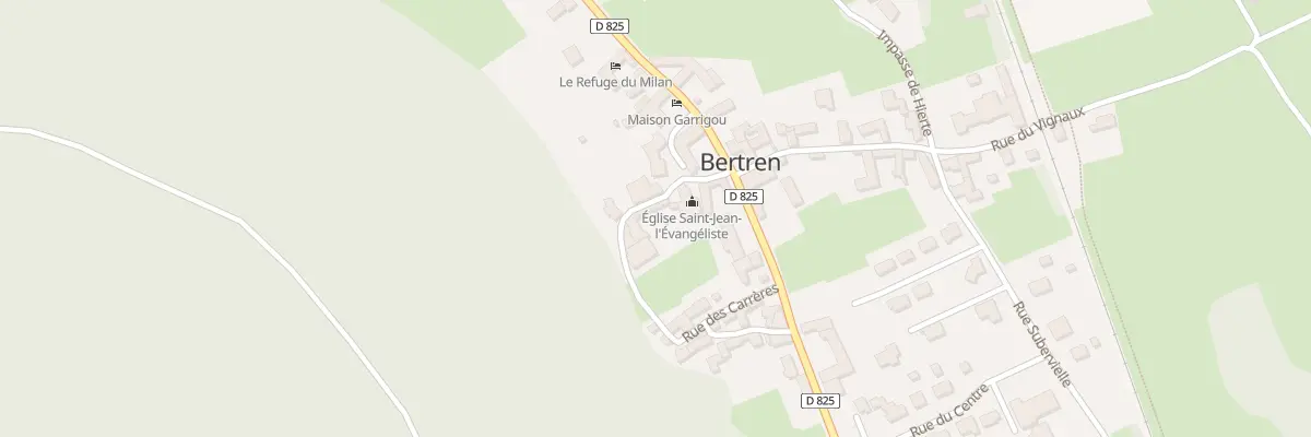 Plan du 3 Rue de l’Eglise à Bertren
