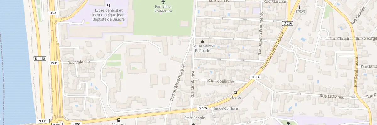 Plan du 17 Rue Montaigne à Agen