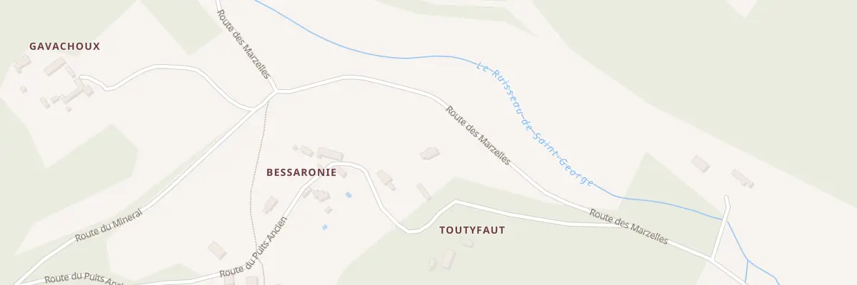 Plan du 819 Rte des Marzelles à Saint-Georges-de-Montclard