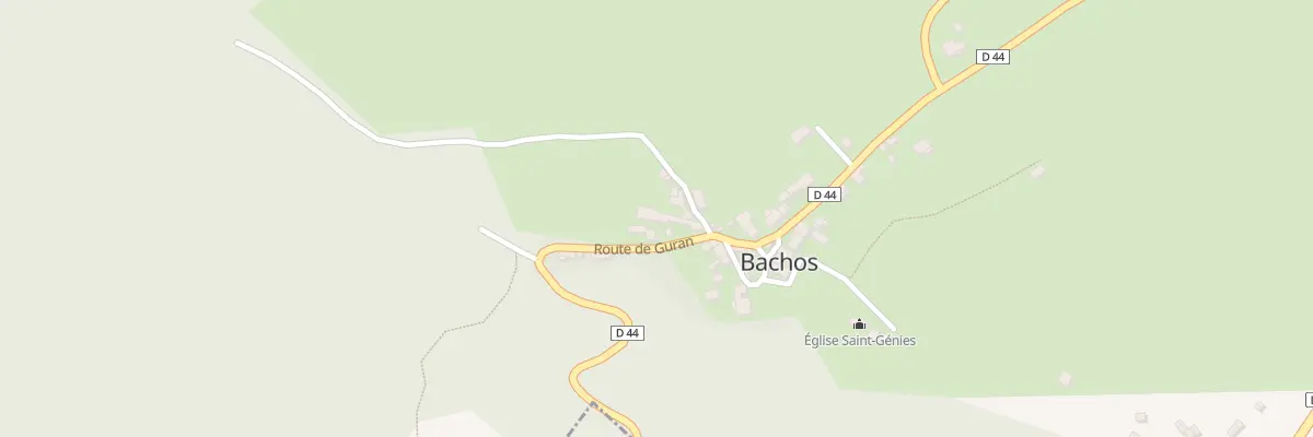Plan du 4 Rte de Guran à Bachos