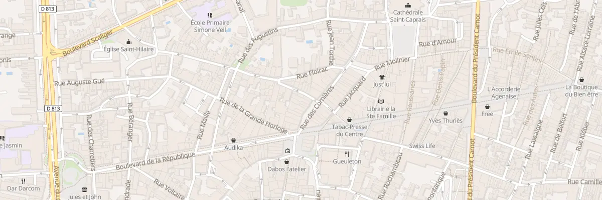 Plan du 17 Rue des Cornieres à Agen