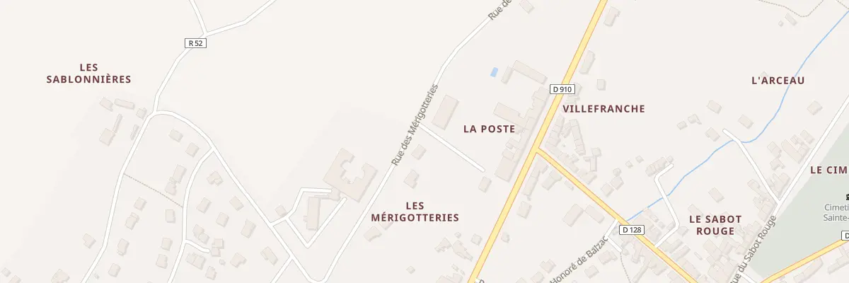 Plan du 28 Rue des Mérigotteries à Sainte-Maure-de-Touraine