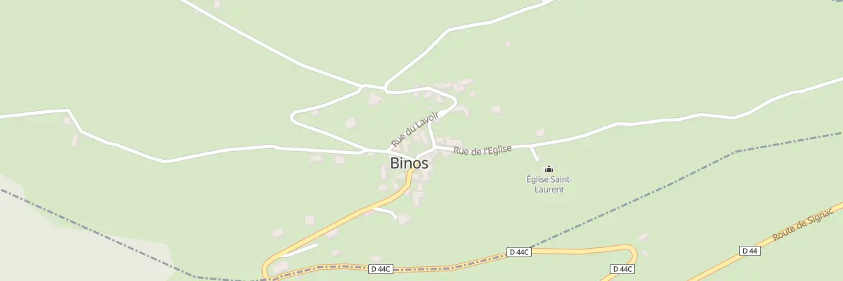 Plan du 19 Rue de la Mairie à Binos