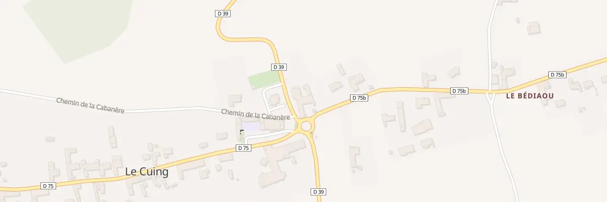 Plan du 1 Qua du Bédiaou au Cuing