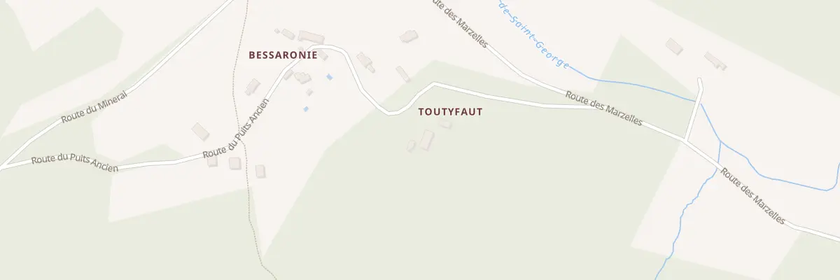 Plan du 233 Rte du Puits Ancien à Saint-Georges-de-Montclard
