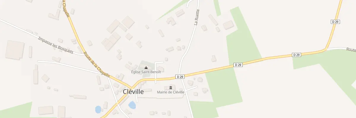 Plan du 45 La Ruette à Cléville