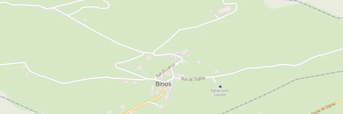 Plan du 13 Village à Binos