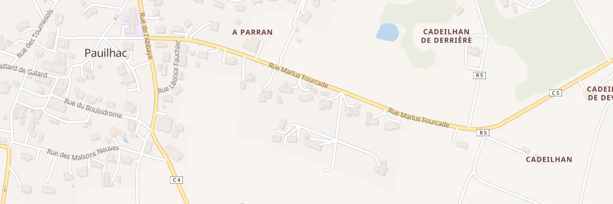 Plan du 5238 A Belloc à Pauilhac
