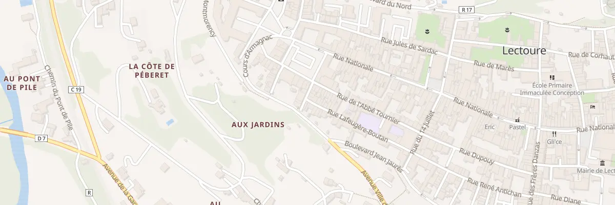 Plan du 39 Rue Lafeugère Boutan à Lectoure