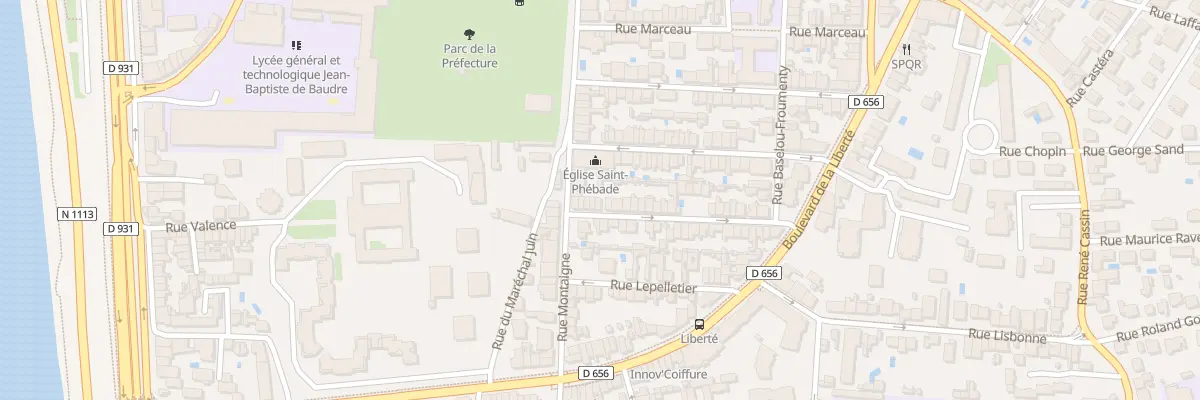 Plan du 9004 Rue du Doct Louis Brocq à Agen