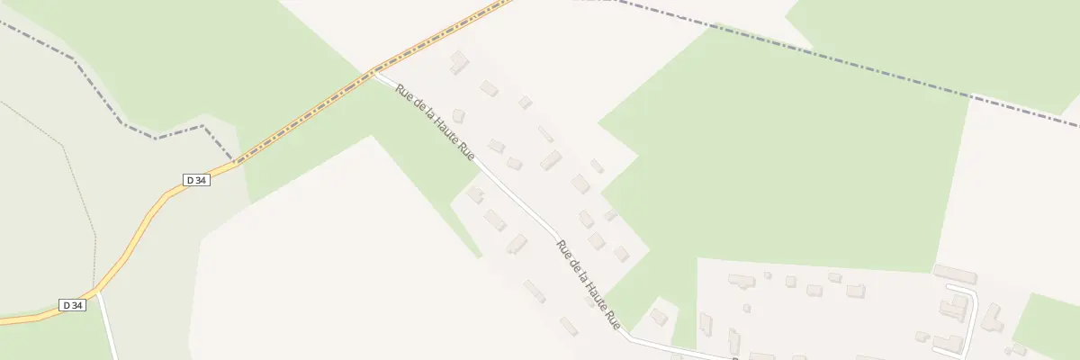 Plan du 1885 Rue de la Haute Rue à Saint-Nicolas-de-la-Haie