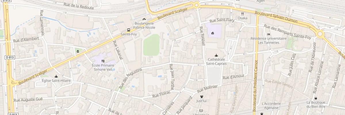 Plan du 27 Rue des Augustins à Agen