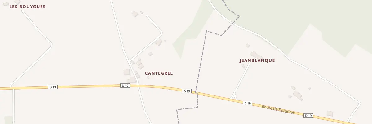 Plan du 1621 Rte des Abeilles à Saint-Aubin-de-Lanquais