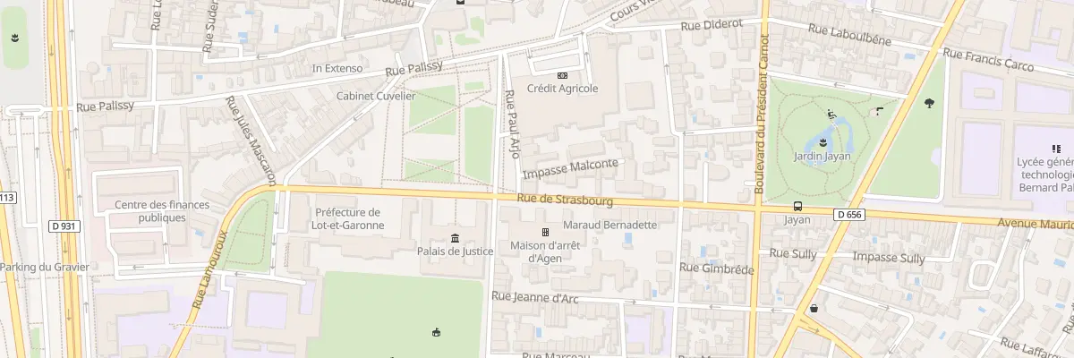 Plan du 4 Rue Paul Arjo à Agen
