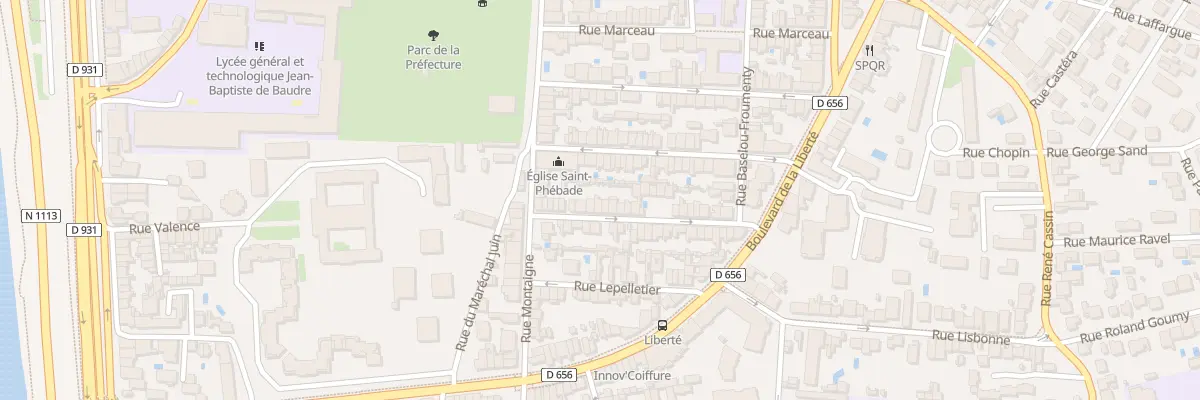 Plan du 9 Rue du Doct Louis Brocq à Agen