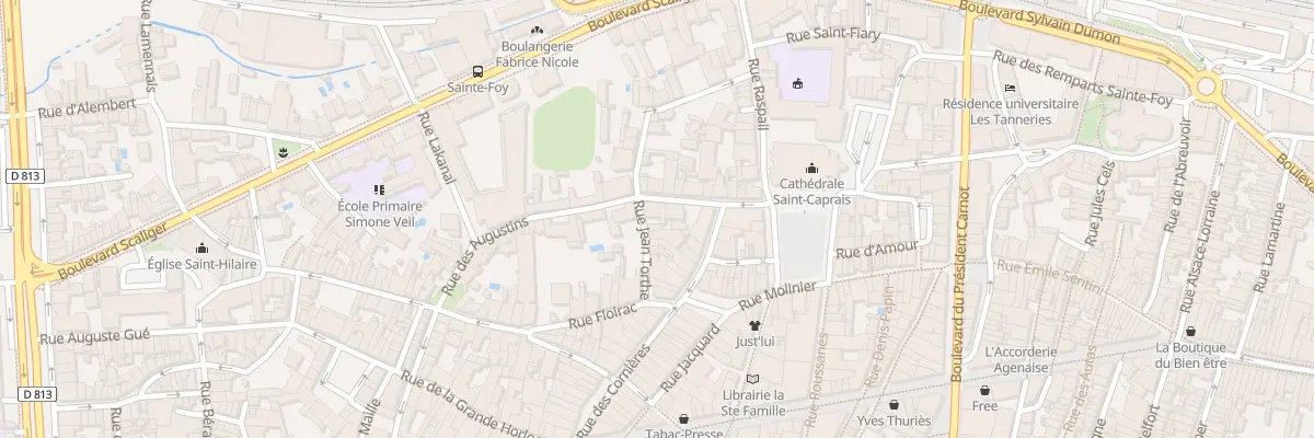 Plan du 48 Rue des Augustins à Agen