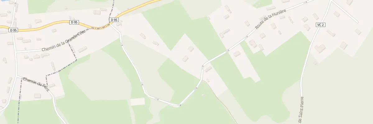Plan du 381 Rte de la Hunière à Aizier