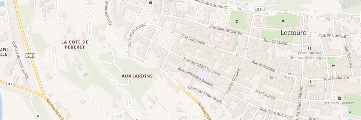 Plan du 23 Rue de l’Abbé Tournier à Lectoure