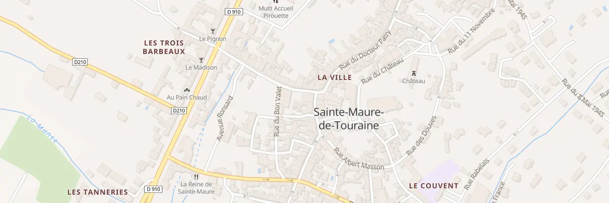Plan du 8 Rue du Docteur Patry à Sainte-Maure-de-Touraine