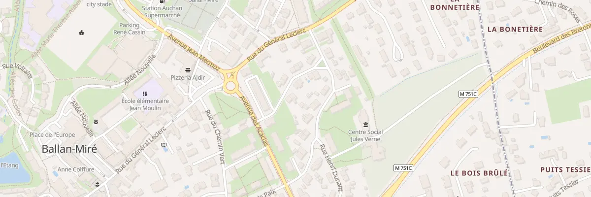 Plan du 5 Rue du Docteur Schweitzer à Ballan-Miré